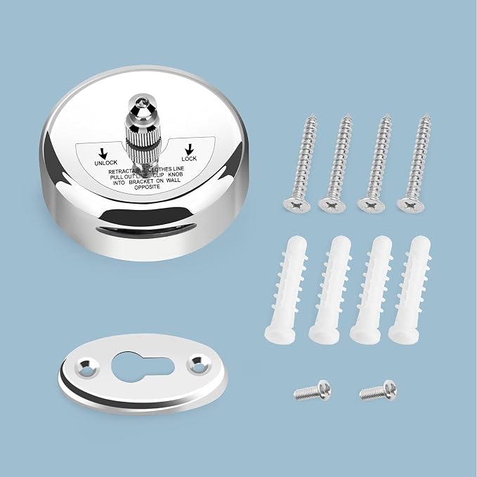 Clatoon Retractable Clothesline 9.0 Feets Adjustable, 304 Stainless Steel - Image 7