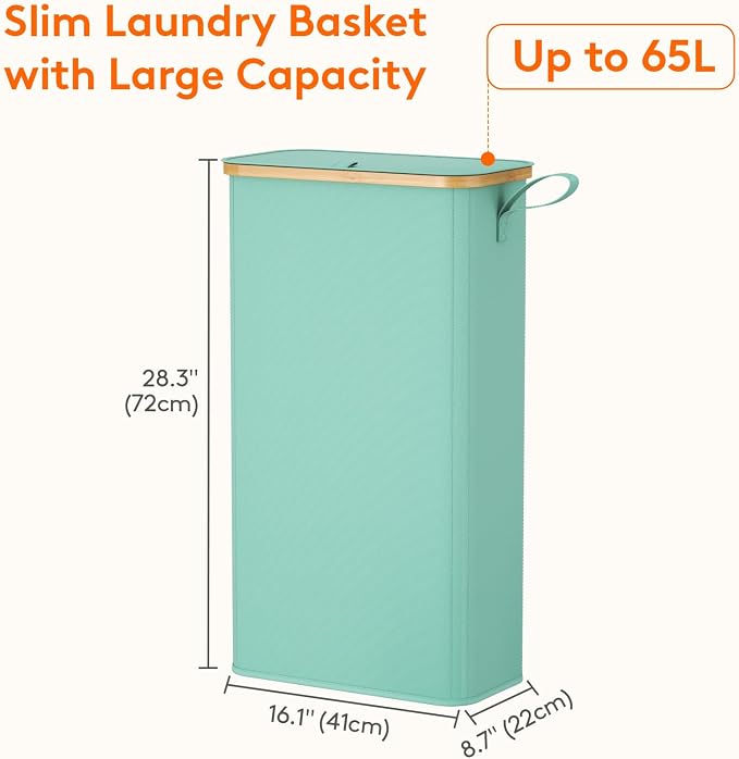 Lifewit 65L Slim Laundry Hamper - Image 3