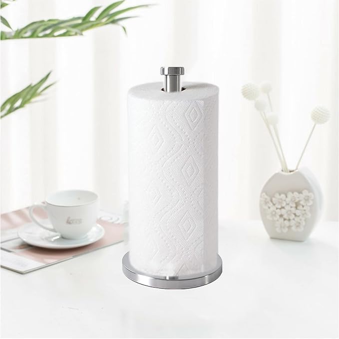 Silver Standing Paper Towel Holder - Image 4