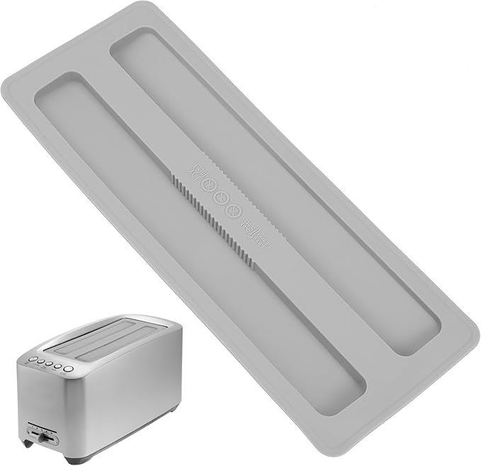 Toaster Lid Cover Replacement 1pcs Silicone Breakfast 2 Slices Bread Machine Cover Electric Toaster Upper for Machine Part Accessories(grey)