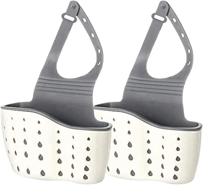 EC ELEGANTCHARM Kitchen Sink Caddy Sponge Holder Silicone Plastic Soap Holder by EC+ELEGANTCHAM