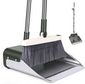 Broom with Dustpan Combo Set, Lightweight Standing Metal Dust Pan with Teeth by Unknown