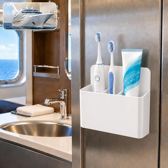 Magnetic Toothbrush Holder for Cruise, Alaska Cruise Essentials | Magnetic - Image 3