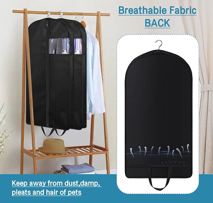 KIMBORA 43" Garment Bag for Travel, Gusseted Suit Bags for Men - Image 6