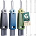 6 Pack Cup Lid Cleaning Brush Set by Nodirz