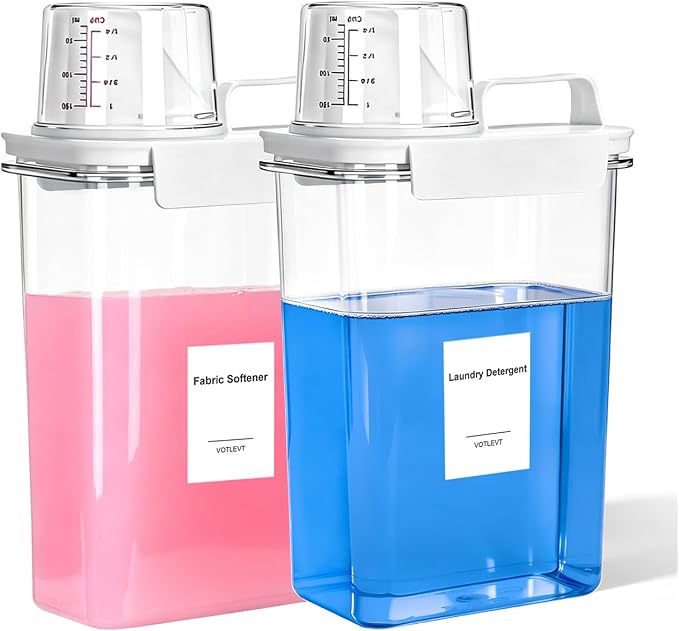 60OZ Liquid Laundry Detergent Dispenser, Laundry Soap Dispenser, Laundry Room by VOTLEVT