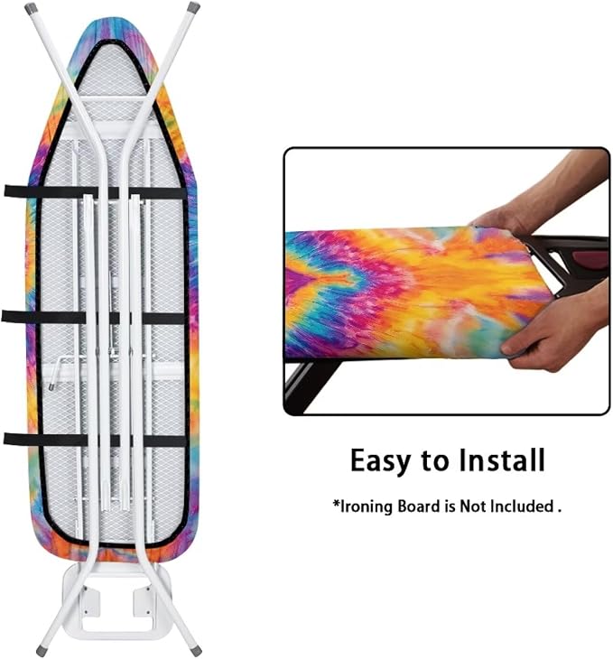 Tie dye Love Pattern Ironing Board Cover 18x58 Ironing Board Cover, Resist - Image 5