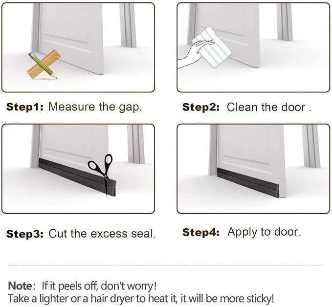 Suptikes Door Draft Stopper Under Door Seal - Image 6