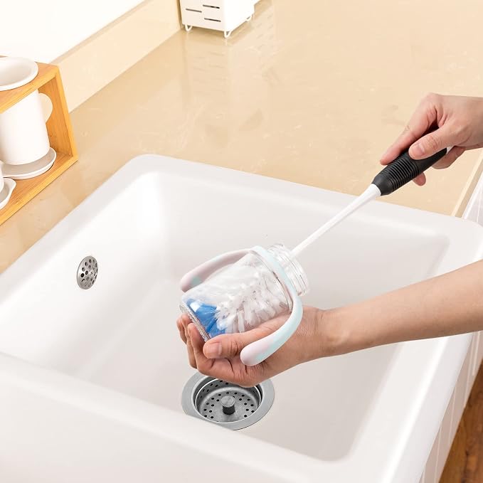 Bottle Brush Cleaner, Long Flexible Handle Bottle Brush Scrub - Image 6