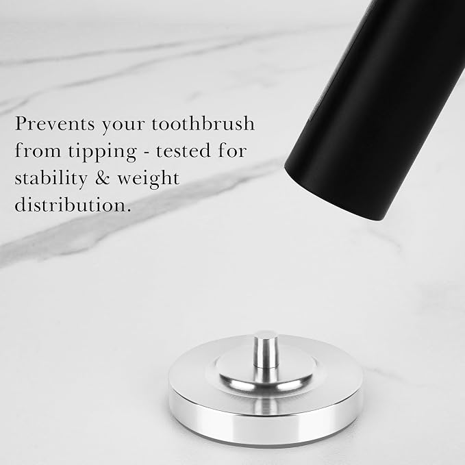 2Pack Silver Electric Toothbrush Holder - Image 4
