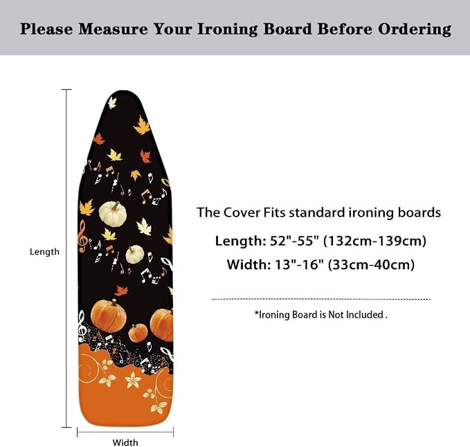 Pumpkin Maple Leaf Iron Cover for Ironing Board - Image 6