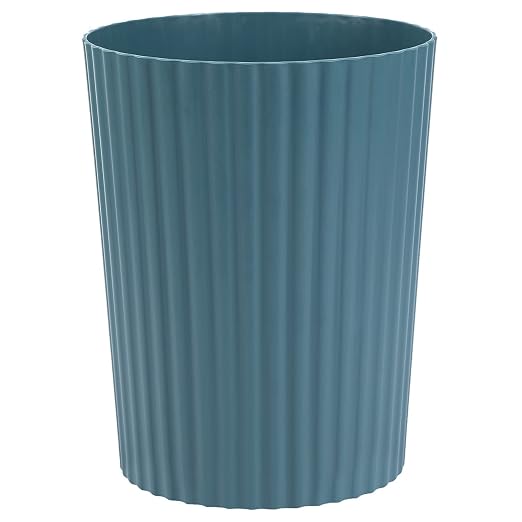 JiatuA Small Bathroom Trash Can Plastic Wastebasket Garbage Can Teal Blue | by JiatuA