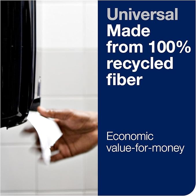 Tork Matic Paper Hand Towel Roll White H1, 100% Recycled Fiber, 6 Rolls x 700 ft - Image 6