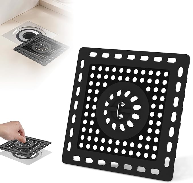 Hibbent Upgraded Shower Drain Hair Catcher, Shower Cover by Hibbent
