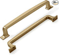 khtumeware 20 Pack 6-1/4 Inch Cabinet Handles Brushed Brass/Brushed Gold Drawer Pulls Cupboard Handles