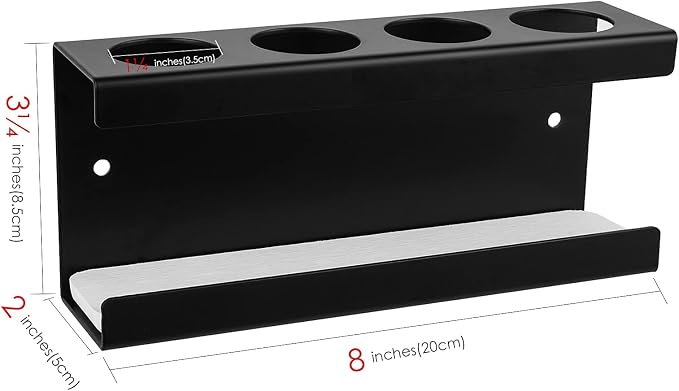 Adorila Wall Mounted Electric Toothbrush Holder, 4 Slots Stand - Image 4
