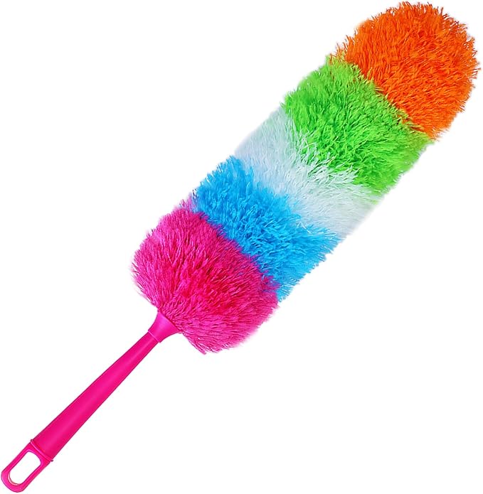 20-Inch Microfiber Hand Duster, Car Interior Detailing Duster, Rainbow Feather by Unknown