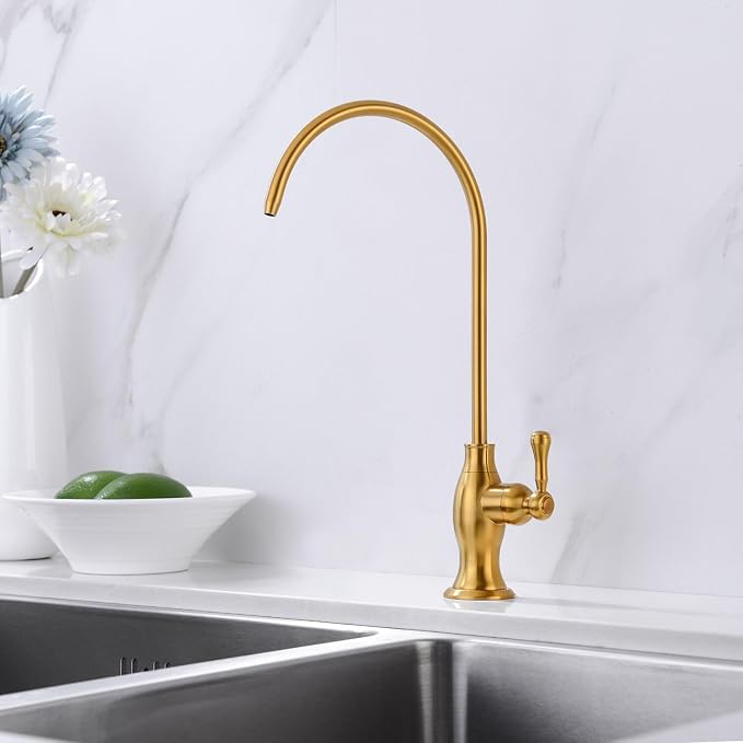 Delle Rosa Brushed Gold Drinking Water Faucet, Commercial Water Filtration - Image 3