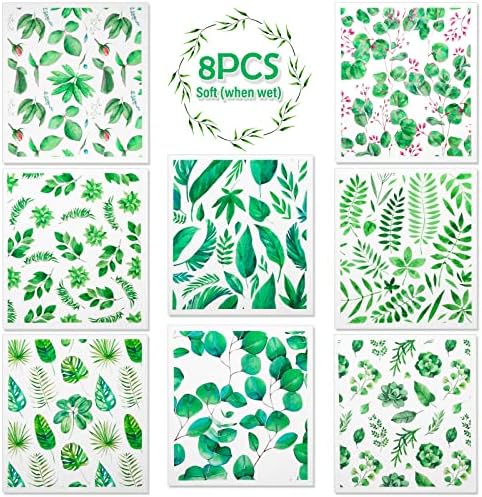 Lucomb 8 Pack Swedish Dish Cloths Washable, Reusable Cleaning Kitchen Paper by Lucomb
