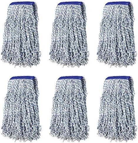 Kleen Handler Cut End Finish Mop Head Replacement, Universal Headband by BisonLife