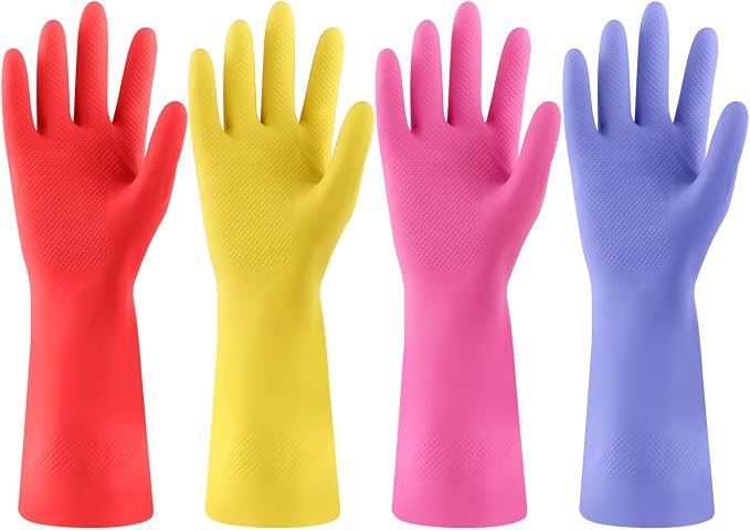 Rubber Kitchen Dishwashing Gloves by FCTTD
