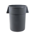 PRO&Family Commercial Round Trash Can, Ingredient Bin, Heavy-Duty Plastic, Anti-Static, Kitchen, Office, Outdoor Use (Gray, 55 Gallon)