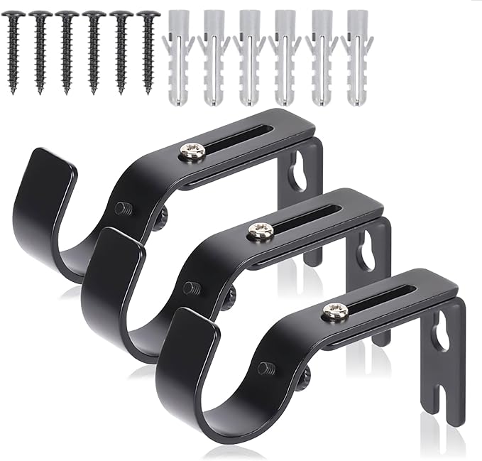 Premium Curtain Rod Brackets for Wall by Unknown