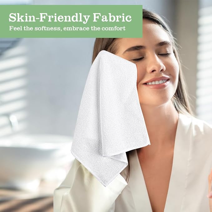 Washcloths Bulk 100 Pack Face Towels, Highly Soft Wash Cloths | Hand Towels - Image 3