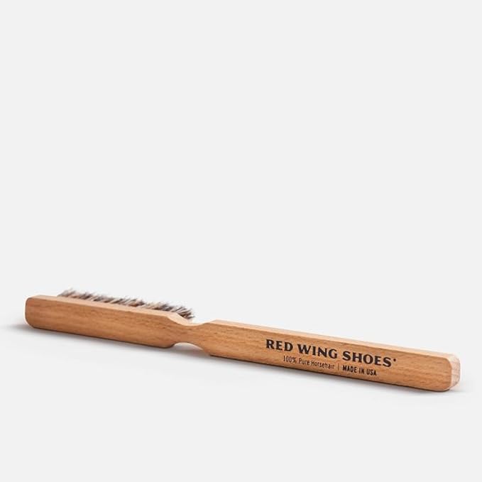 Red Wing Shoes Welt Cleaning Brush, 100% Horsehair Leather Cleaning Brush - Image 3