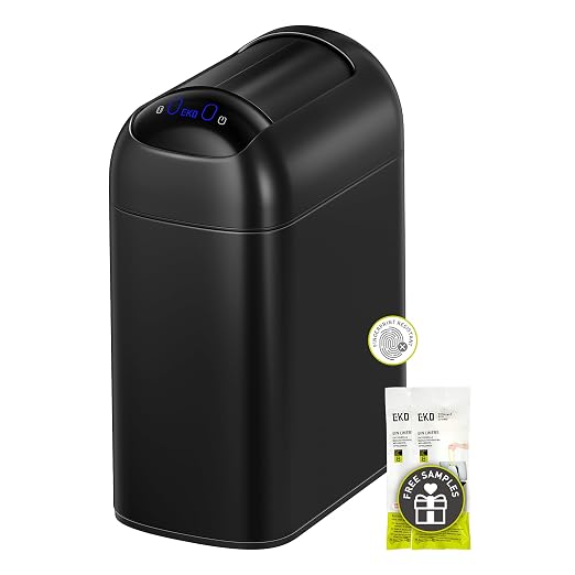 EKO Astro Slim Sensor Trash Can, 10L / 2.6 Gallon Touchless Garbage Bin by Unknown
