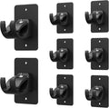 8 Pieces Self Adhesive Curtain Rod Bracket, Universal Plastic Curtain Rod by Wabboreq
