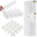 40Pcs Drawer Dividers, Adjustable Drawer Organizer by Flytianmy