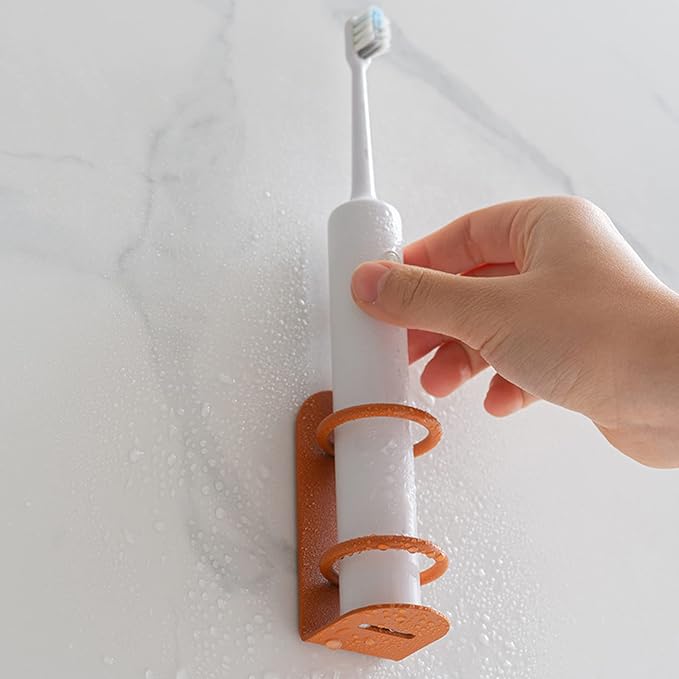 2 Pack Electric Toothbrush Holders Stick on The Wall Electric Metal Tooth - Image 6