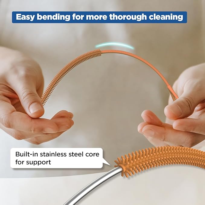 YOTIME Silicone Straw Cleaner Brush - Image 4
