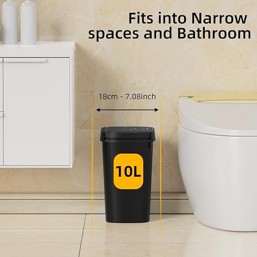 KSSKSS 3 Pack Bathroom Small Trash Can - Image 3