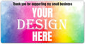 100-500 Custom Stickers Personalized Labels, Customized Stickers with Any Image Logo and Text. Custom Stickers for Business LogoThank You Labels,etc. (Rectangle,2X1 Inch)