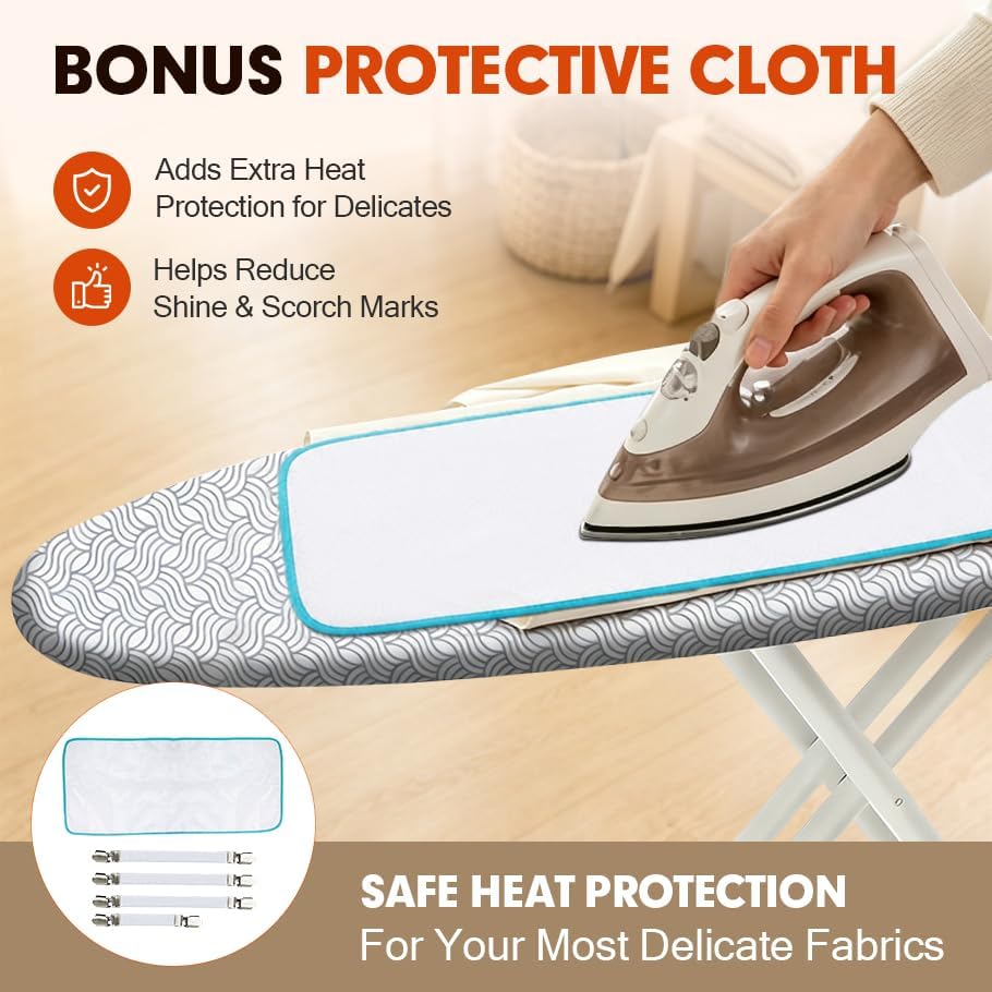 Ironing Board Cover and Pad, Extra Large 21x57, Extra Thick - Image 6