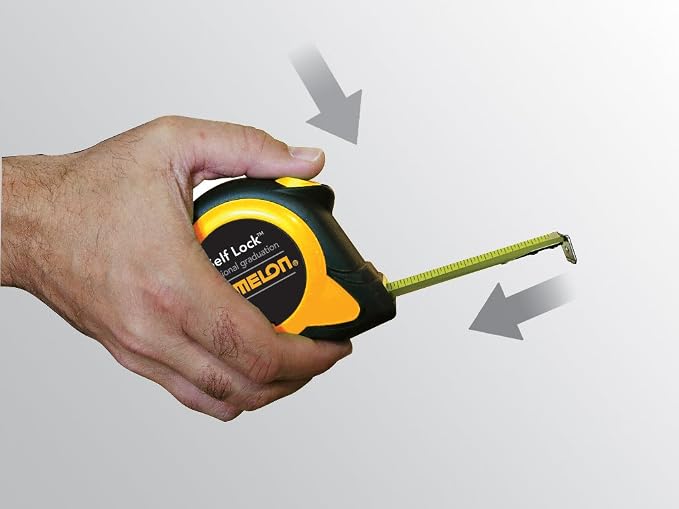 Komelon SL2912; 12' x 5/8" Self-Lock Speed Mark Tape Measure - Image 3