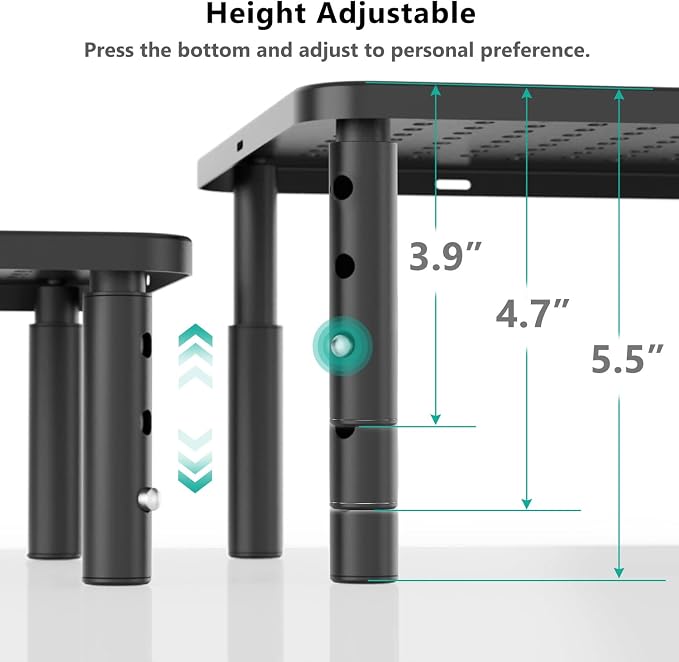 WALI Desk Organizer, 1 Tier Computer Monitor Stand - Image 5