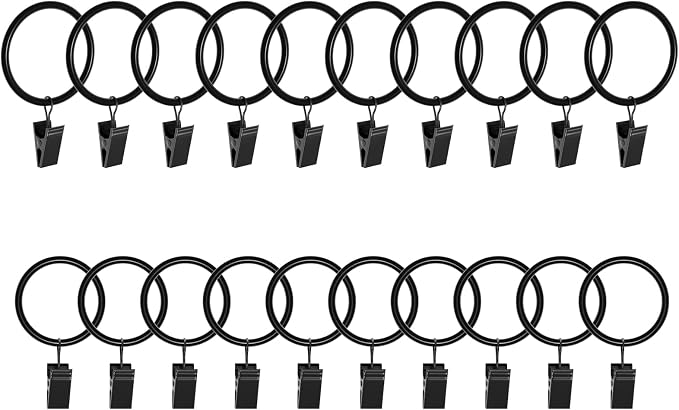 Lansian 20 Pack Curtain Rings by Lansian