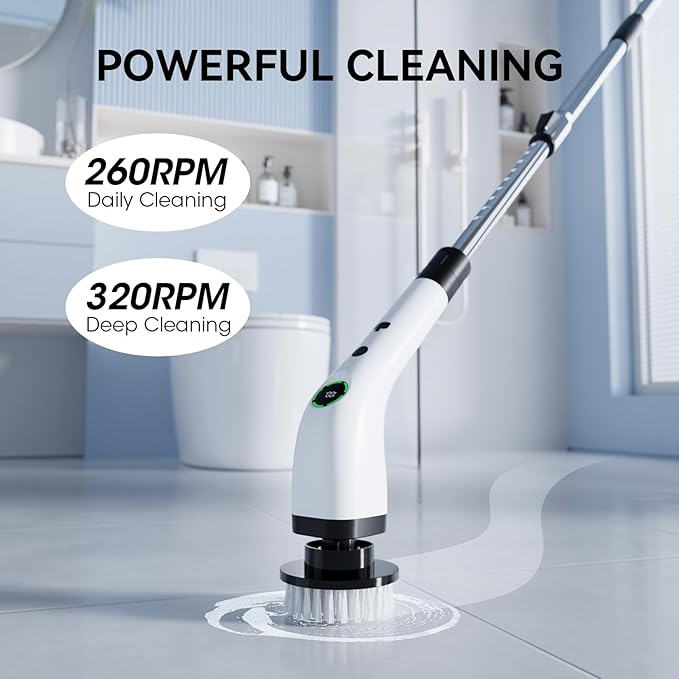 Electric Bathroom Cleaning Brush Cordless Shower Scrubber SD-CTB01 | Spin - Image 4
