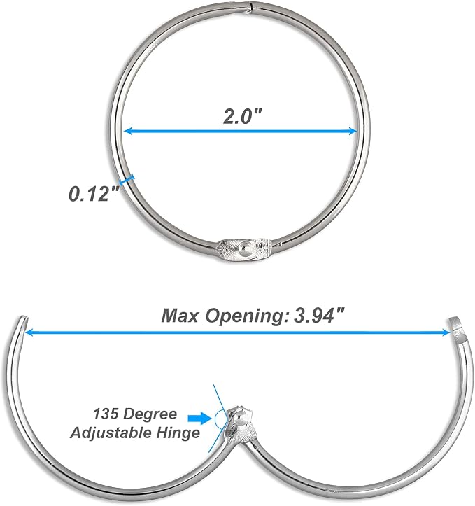 24 Pack Shower Curtain Rings, Rustproof Decorative Shower Curtain Hooks Metal - Image 4