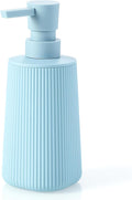 YAUKPH Small Soap Dispenser for Bathroom and Kitchen Light Blue | Modern by KellyHome