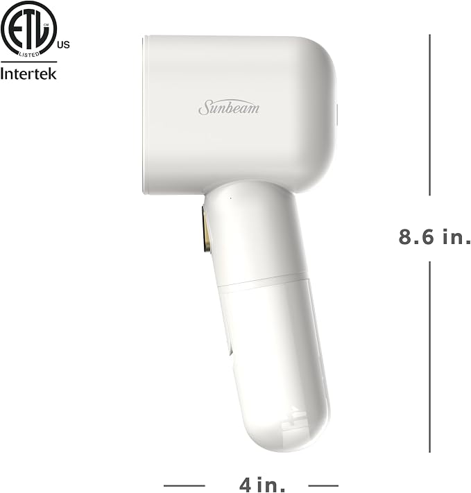 Sunbeam MiniPower 1000W Portable Garment Steamer Nonstick Steam Plate - Image 9