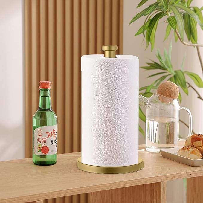 Stainless Steel Gold Paper Towel Holder Countertop - Image 5