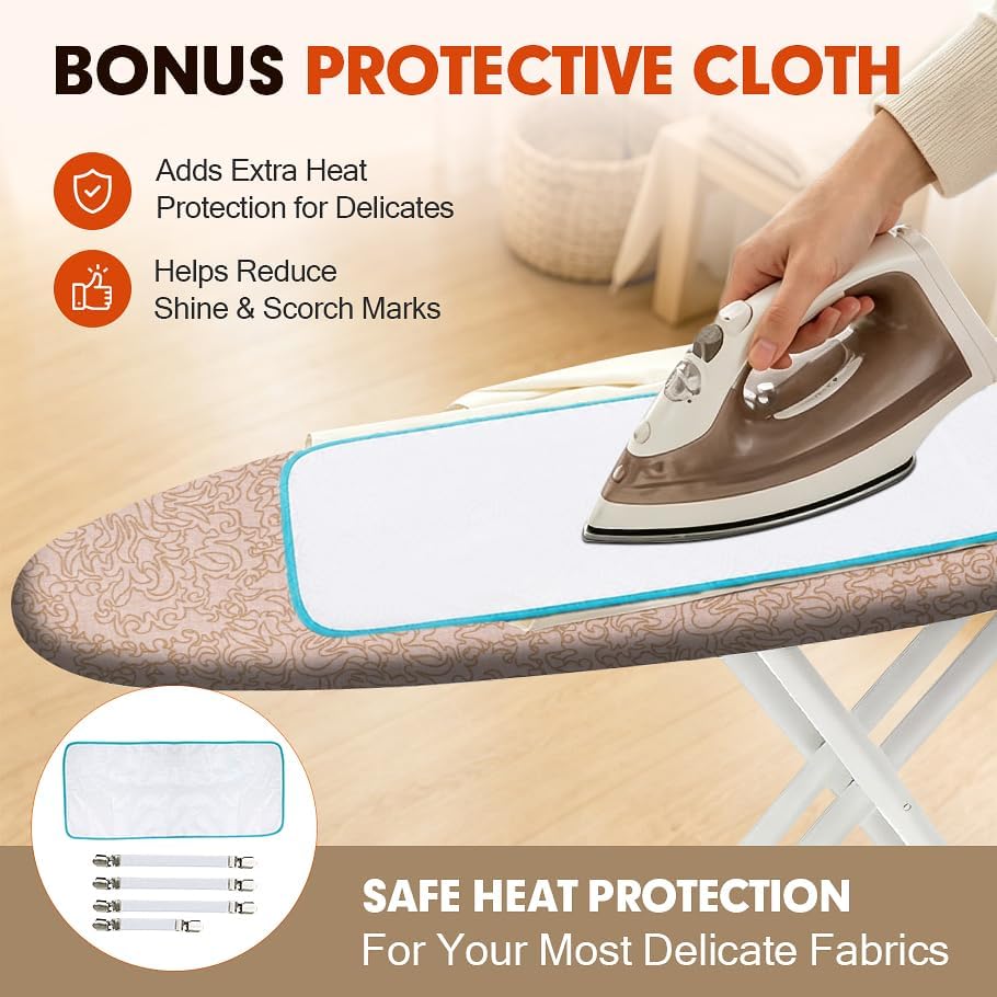 Ironing Board Cover and Pad, Extra Large 21x57, Extra Thick - Image 6