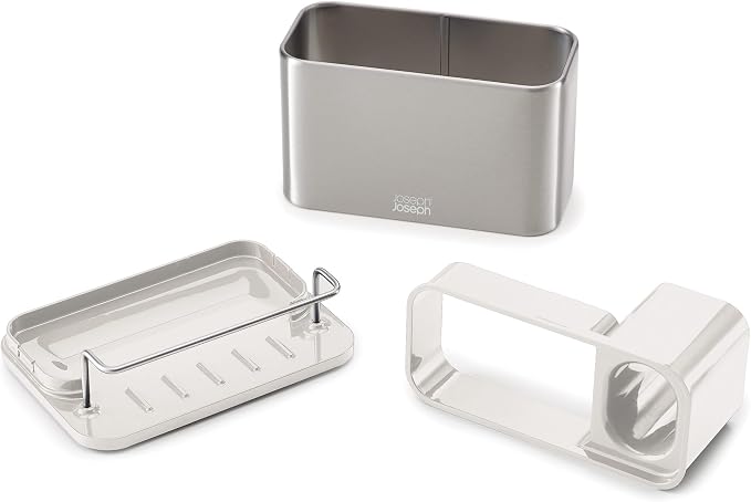 Joseph Joseph Surface Stainless Steel Caddy Sink Area Organizer and Sponge - Image 3