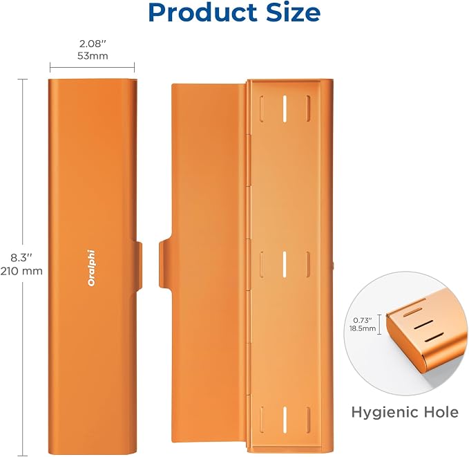 Wider Aluminum Toothbrush Travel Case, Portable Travel Toothbrush Holder - Image 5