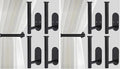 Curtain tiebacks Hooks Wall Mounted, Curtain holdbacks Screw-in, Curtain Holders by Hoousuper