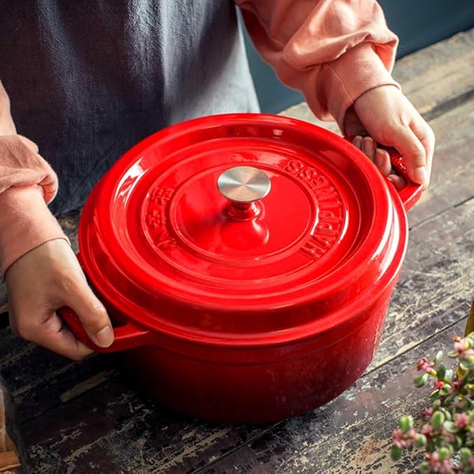 Dutch Oven Knob Stainless Steel Pot Lid Replacement Knob for Le Creuset, Aldi, Lodge, and Other Enameled Cast-Iron Dutch Oven (Frosted)